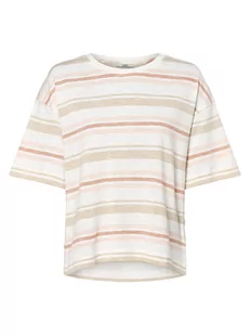 Esprit Casual - T-shirt damski, beżowy|pomarańczowy|biały - Koszulki i topy damskie - miniaturka - grafika 1