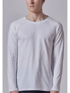 Piżamy męskie - Skiny Koszulka piżamowa w kolorze białym - miniaturka - grafika 1