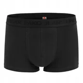 Majtki męskie - Bokserki męskie klasyczne majtki bawełniane DEEP czarne M Pako Jeans - miniaturka - grafika 1