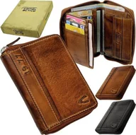 Portfele - Camel Active CAMEL ACTIVE 247-705-29 skórzany portfel na suwak 247 705 29 - miniaturka - grafika 1