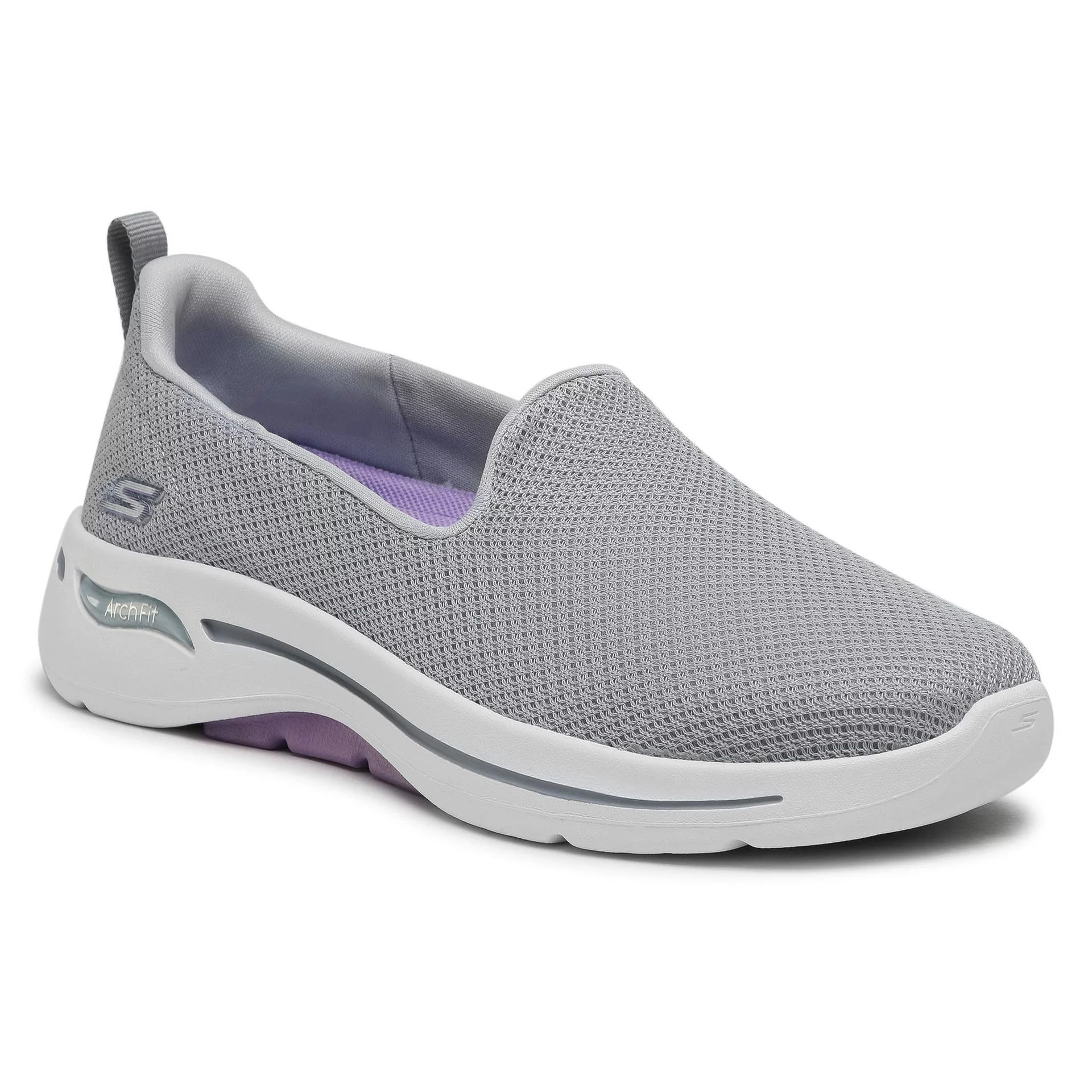 Skechers Półbuty Go Walk Arch Fit 124401/GYLV Grey/Lavender