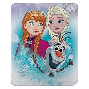 Northwest Disney's Frozen, 45 152 cm Company, poliester, śnieżna podróż polarowa, 114 cm x 152 cm - Koce i narzuty dla dzieci - miniaturka - grafika 1