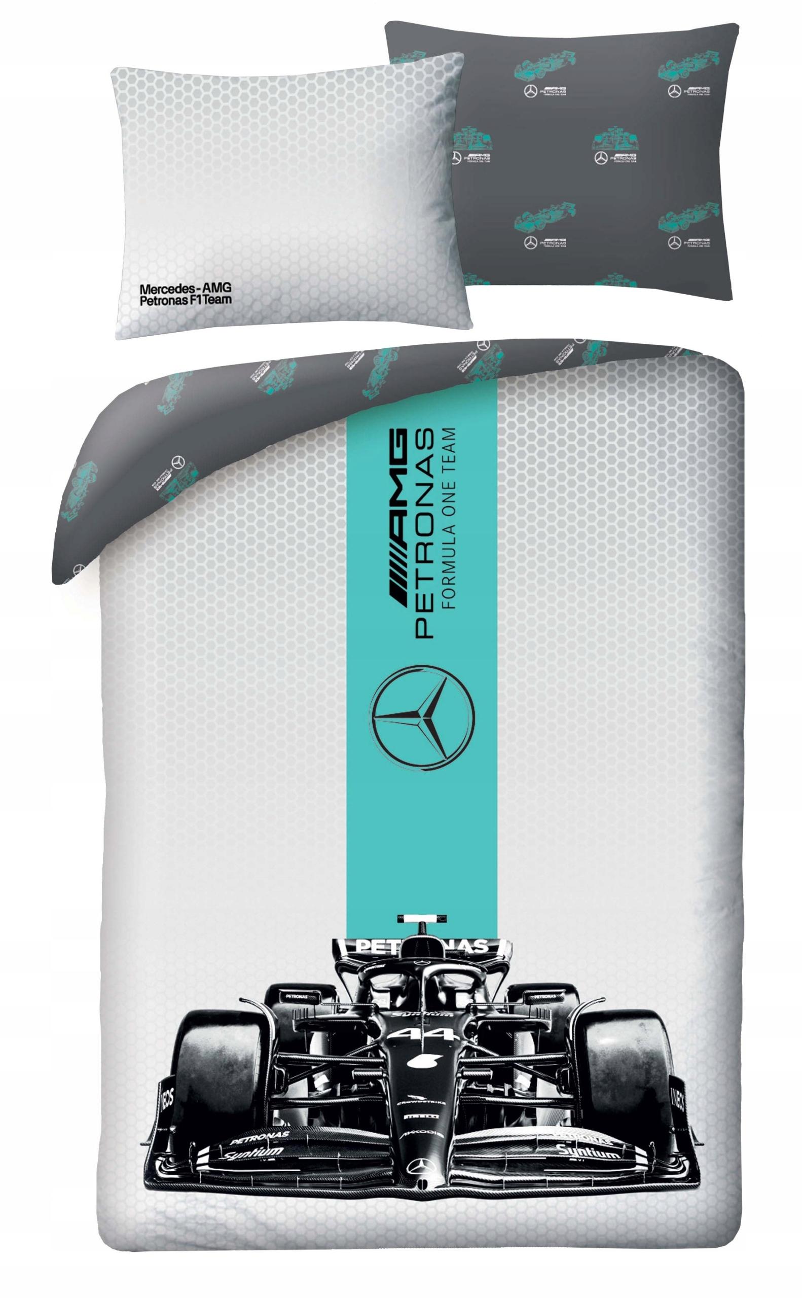 Pościel dziecięca Mercedes 140 x 200 cm Halantex Amg Petronas F1 Team
