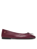 Baleriny - Tommy Hilfiger Baleriny Patent Toe-Cap FW0FW08830 Bordowy - miniaturka - grafika 1
