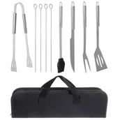 Zestawy do grillowania - Zestaw Przyborów Do Grilla 9 Akcesoriów W Etui - miniaturka - grafika 1