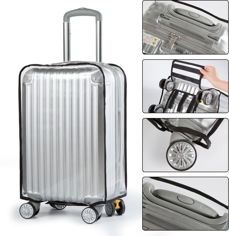 Pokrowiec OCHRONNY na WALIZKĘ BAGAŻ Przezroczysty PODRÓŻNY 26