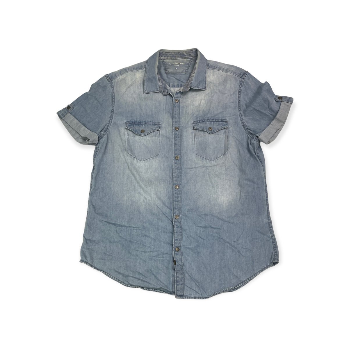 Koszula męska na krótki rękaw CALVIN KLEIN JEANS M