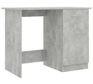 Szare biurko z szafką beton Maveso - Biurka - miniaturka - grafika 1