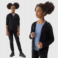Moda i Uroda OUTLET - 4F BLUZA DZIEWCZĘCA ROZPINANA Z KAPTUREM DRESOWA DZIECIĘCA SS24 - miniaturka - grafika 1