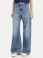 Spodnie damskie - Guess Jeansy 175691 Niebieski Relaxed Fit - miniaturka - grafika 1