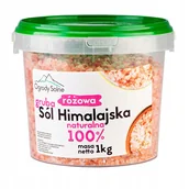 Sól - SÓL HIMALAJSKA różowa GRUBA 1kg 1000g w WIADERKU - miniaturka - grafika 1