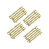 Zawiasy, okucia i inne akcesoria - Uchwyty meblowe - Uchwyty - Stal nierdzewna - 20 sztuk - Odległość między środkami otworów 128 mm - Złoto - miniaturka - grafika 1