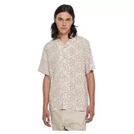 Koszule męskie - Urban Classics Męska koszula wiskozowa AOP Resort Shirt softseagrassflower XXL, Kwiat trawy miękkiej, XXL - miniaturka - grafika 1