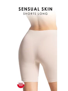 Majtki damskie - Bermudy Shorts Long Sensual Black (Rozmiar XXL) - grafika 1