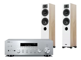 Yamaha R-N600A (srebrny) + Diva 5 (dąb) - Zestawy stereo - miniaturka - grafika 1