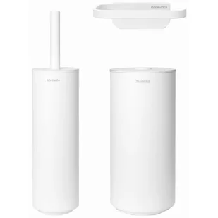 Brabantia Akcesoria łazienkowe MindSet białe 3 el. 303708 - Akcesoria do wc - miniaturka - grafika 1