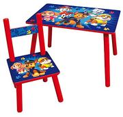 Stoliki dla dzieci - FUN HOUSE 713520 PAT'PATROUILLE stół H 41,5 cm x szer. 61 cm 42 cm z krzesłem H 49,5 cm x szer. 31 cm x gł. 31,5 cm dla dzieci - miniaturka - grafika 1