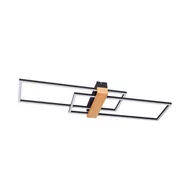 Lampy sufitowe - Minar L lampa sufitowa 2xLED/30W czarny-drewno C230624202 - miniaturka - grafika 1