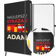 Notesy i bloczki - NOTES A5 z Gumką Prezent dla STRAŻAKA Twoje IMIĘ - miniaturka - grafika 1