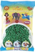 Prace ręczne dla dzieci - Koraliki Do Prasowania 3000 Szt. Jeden Kolor Hama Prasowanki Zielony - miniaturka - grafika 1