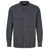 Paski - BY GARMENT MAKERS Sustainable; obviously! Unisex GM131303 3176 L Shirt, Gray Pinstripe, L, Szary pasek do przypinania, L - miniaturka - grafika 1