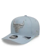 Czapki męskie - New Era Czapka z daszkiem Chicago Bulls Metallic 9FIFTY 60595209 Błękitny - miniaturka - grafika 1