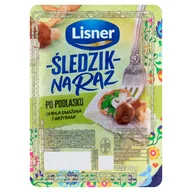 Konserwy i dania rybne - Lisner Śledzik na raz po podlasku cebula smażona z grzybami 100 g - miniaturka - grafika 1
