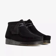 Botki damskie - Clarks Wallabee Boot Women [black suede] - rozmiar 39 - miniaturka - grafika 1