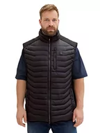 Garnitury - TOM TAILOR Męska kamizelka 1038570 Plussize, 2999-czarna, 5XL, 2999 - Black - miniaturka - grafika 1