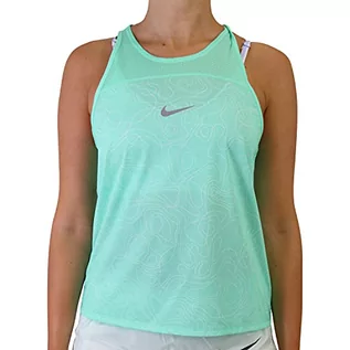 Koszulki męskie - Nike Męski T-shirt Run Dvn Miler Green Glow/Reflective Silv XL - grafika 1