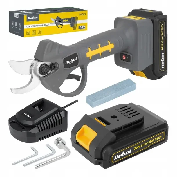 Sekator akumulatorowy do gałęzi żywopłotu nożyce elektryczne akumulator 20V