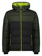 Kurtki męskie - CMP Kurtka pikowana w kolorze zielono-czarnym - miniaturka - grafika 1