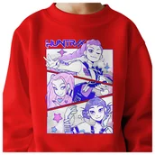 Bluzy dla dziewczynek - BLUZA DZIECIĘCA K-POPOWE ŁOWCZYNIE DEMONÓW HUNTRIX 134-140 BAWEŁNIANA - miniaturka - grafika 1