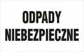 Akcesoria BHP - Tablica informacyjna ODPADY NIEBEZPIECZNE 20X40 cm PCV1mm - miniaturka - grafika 1