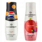 Syropy i koncentraty owocowe - Zestaw 2 koncentratów, syropów. Sodastream Pepsi MAX Mango + Red Berries - miniaturka - grafika 1