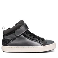 Buty dla dziewczynek - Sneakersy Geox J Kalispera Girl J944GM 0AJGN C0062 D Szary - miniaturka - grafika 1