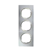 Wyłączniki światła i elektryczne - LEDart LEXMAN potrójna Ardea srebrno - złoty LEXMAN - miniaturka - grafika 1