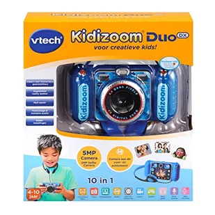 VTech - KidiZoom Duo DX - Aparat cyfrowy zabawkowy - Holenderski - Niebieski - Wiek 4-10 lat(a) - Aparaty Cyfrowe - miniaturka - grafika 1