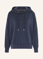 Bluzy damskie - Boss Bluza Z Kapturem Efelpa blau - BOSS - miniaturka - grafika 1