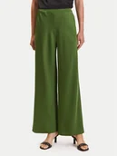 Spodnie damskie - Patrizia Pepe Spodnie materiałowe 8P0657 A459 Zielony Regular Fit - miniaturka - grafika 1