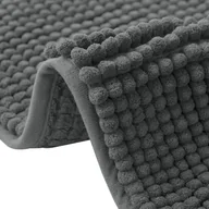 Dywaniki łazienkowe - Mata łazienkowa, antypoślizgowa mata prysznicowa, mata podłogowa, antyzapachowa, do łazienki, prysznica, 40 x 60 cm, szara - miniaturka - grafika 1