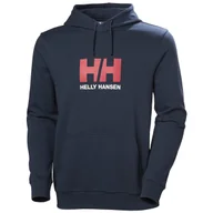 Bluzy sportowe męskie - Męska bluza Helly Hansen HH Logo Hoodie Rozmiar: XL / Kolor: ciemnoniebieski - miniaturka - grafika 1