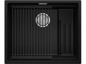 Zlewozmywaki - Primagran.pl Zlewozmywak podwieszany (podblatowy) granitowy jednokomorowy z wewnętrznym ociekaczem Step i największą komorą XXL Praga 60 Level MPSKM-X0#P+AROL02-KC$G - miniaturka - grafika 1