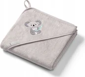 Koce i narzuty dla dzieci - BabyOno Okrycie kąpielowe bambusowe ręcznik z kapturkiem NATURAL BAMBOO 100 x 100cm szare 346/06 >> 0zł za wysyłkę przy zakupach od 149 zł << - miniaturka - grafika 1
