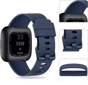 Opaska / Pasek Braders do Fitbit Versa / Versa 2 / Versa Lite granatowy - Akcesoria do smartwatchy - miniaturka - grafika 4