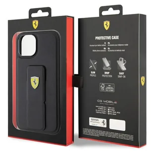 Ferrari FEHCP15SGSPSIK iPhone 15 / 14 / 13 6.1" czarny/black hardcase Grip Stand Metal Logo - Etui i futerały do telefonów - miniaturka - grafika 8