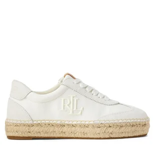 Espadryle LAUREN RALPH LAUREN Luize 802959230001 Biały - Espadryle damskie - miniaturka - grafika 1