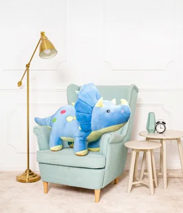 DUŻY WIELKI DINOZAUR ALEX PLUSZOWY PRZYTULANKA MIŚ MASKOTKA 120CM NIEBIESKI - Maskotki i pluszaki - miniaturka - grafika 1