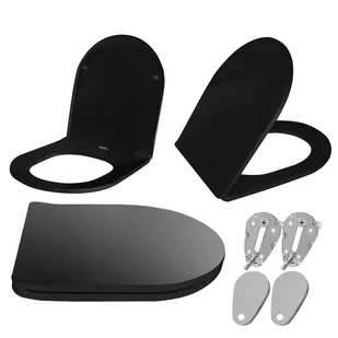 Rea DESKA SEDESOWA UF DUROPLAST FLAT BLACK - Deski sedesowe - miniaturka - grafika 1
