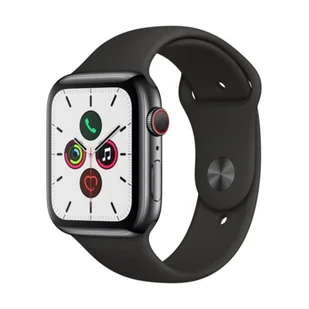Apple Watch 5 Cellular 44mm Gwiezdna czerń (MWWK2WB/A) - Smartwatch - miniaturka - grafika 1